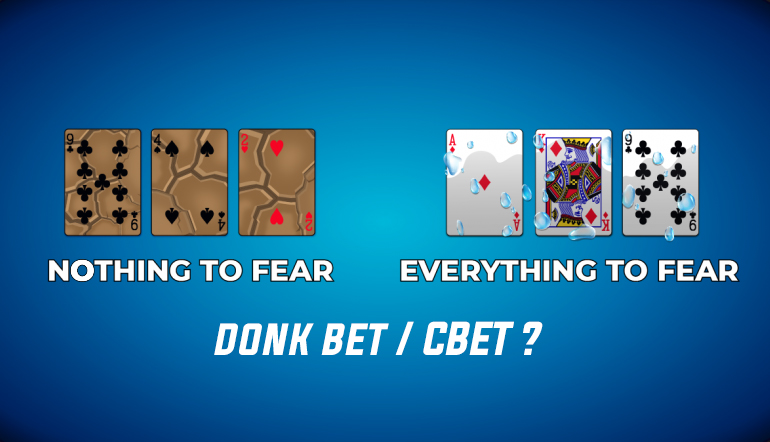 Donk bet et continuation bet
